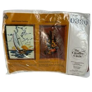 Vtg Crewel Krewel Wooden Decoy Mallard Duck The Creative Circle 0330 1985 USA